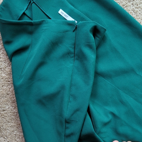 Nine West Teal Wide Leg Capri Pants - Picture 4 of 4